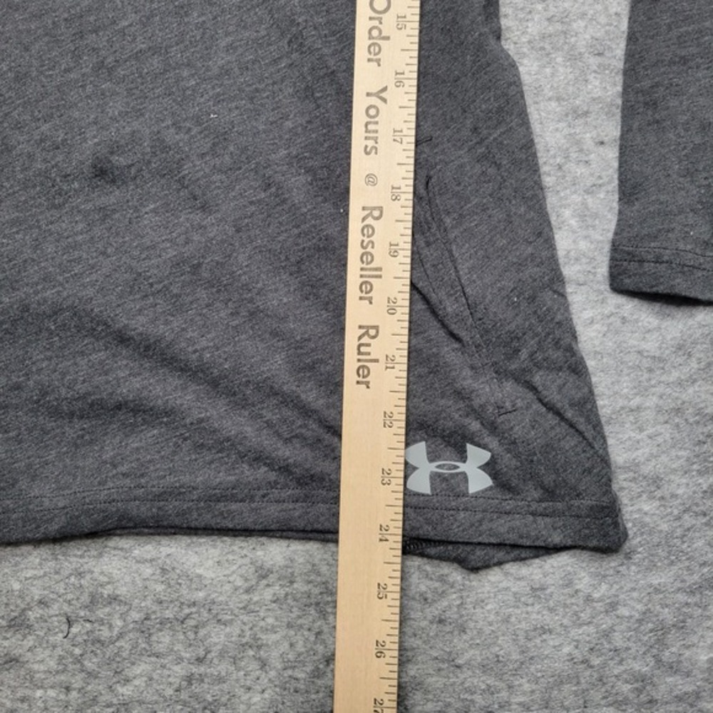 New Under Armour Women Hoodie Small Grey‎ Pockets Pullover Loose Heatgear Thin - Picture 8 of 11